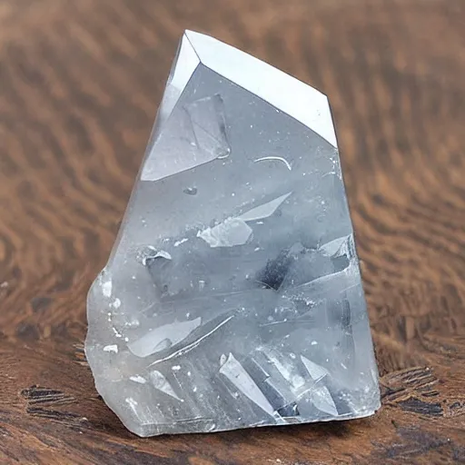 Prompt: stibnite quartz crystal