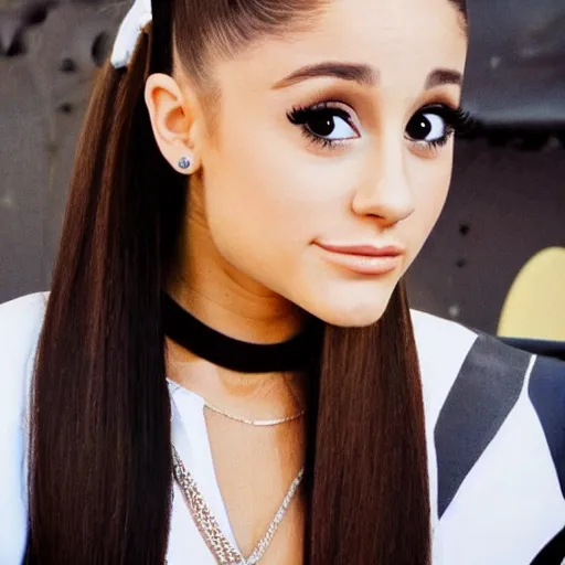 Prompt: Ariana Grande in the style of Denning, Guy