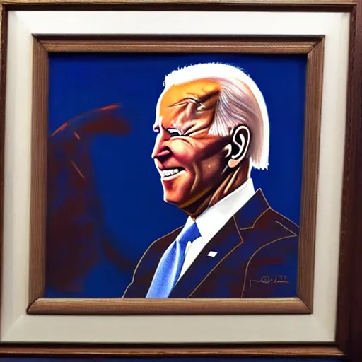 Prompt: Joe Biden can't remember, artwork by Ivan Seal, 8k, oil painting, high definition, highly detailed