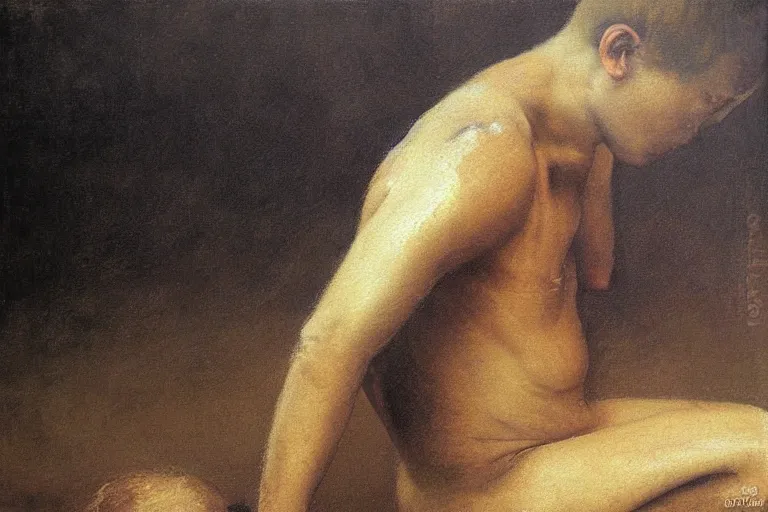 Prompt: odd nerdrum painting,