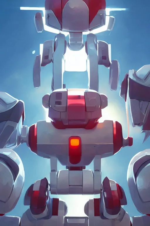 Image similar to metabots medabots medarotto medarot robot minimalist comics, behance hd by jesper ejsing, by rhads, makoto shinkai and lois van baarle, ilya kuvshinov, rossdraws global illumination ray tracing hdr radiating a glowing aura