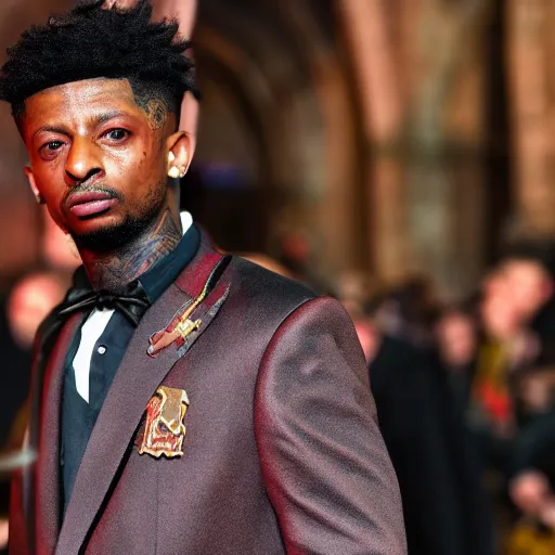 Prompt: 2 1 savage in harry potter award winning close up 4 k