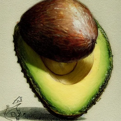 Image similar to emmawatson - avocado hybrid by jean - baptiste monge