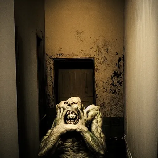 Prompt: The monster in the corner of the room