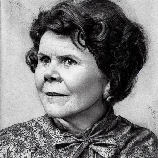 Image similar to imelda staunton as dolores umbridge in pink clothes in the tardis, blue police box, highly detailed, artstation, concept art, smooth, sharp focus, illustration, perfect face, art by karl blossfeldt, willem claesz. heda, nikolay makovsky, jacek malczewski, arthur hughes