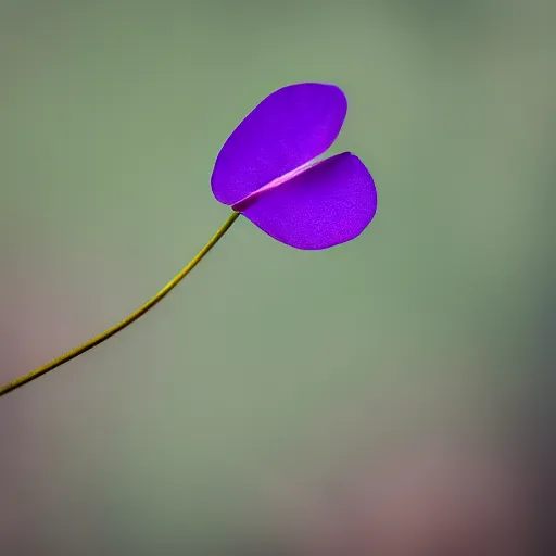 Prompt: closeup photo of 1 lone purple petal flying above a city, city park, aerial view, shallow depth of field, cinematic, 8 0 mm, f 1. 8