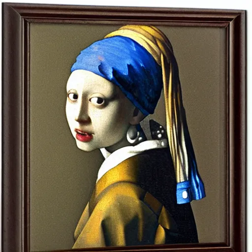 Image similar to the pearl with the girl earring by johannes vermeer