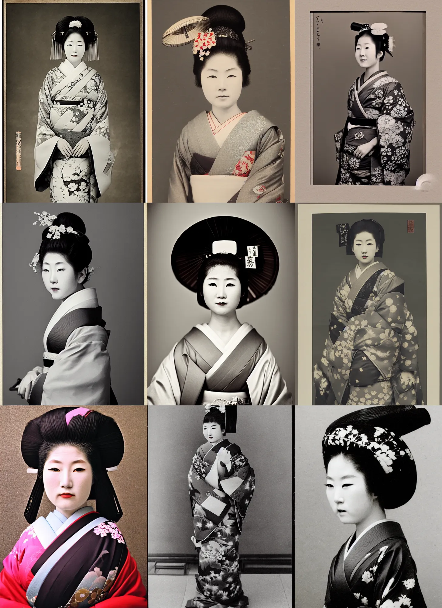 Prompt: Portrait Photograph of a Japanese Geisha Svema Foto 32