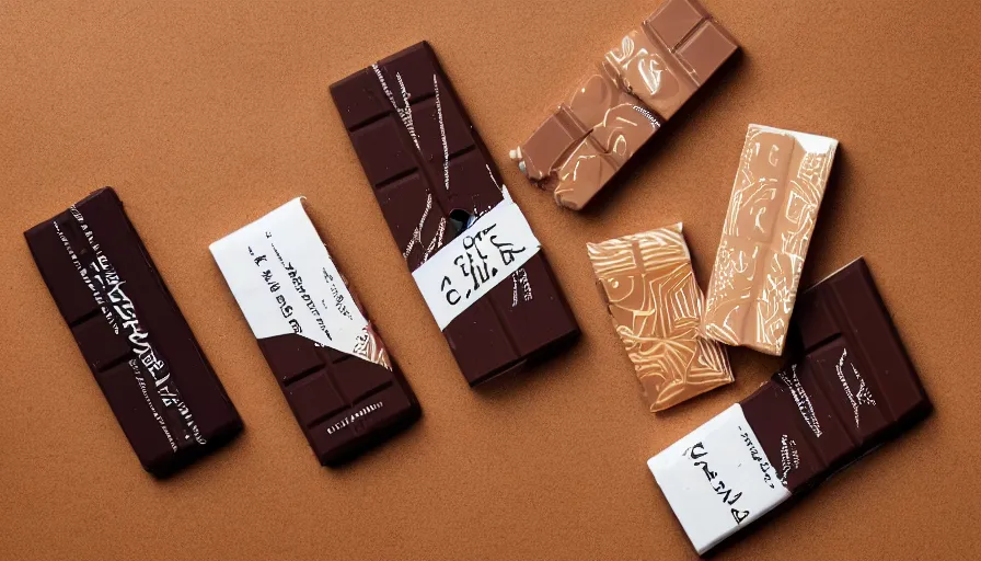 Image similar to a packaging design for a chocolate bar