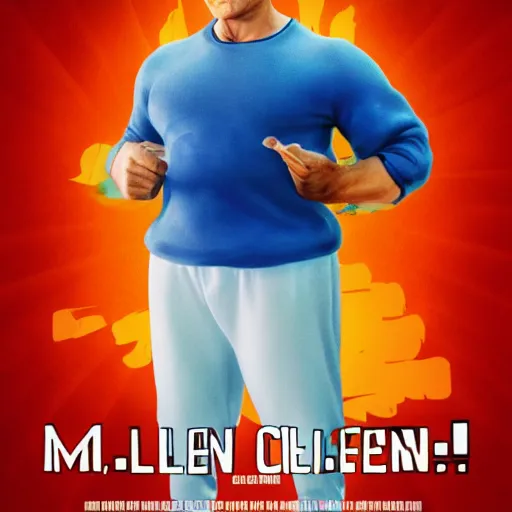 Image similar to Mr. Clean in the style of a polish movie poster