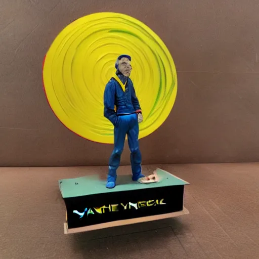 Image similar to van gogh, stop motion vinyl action figure, plastic, toy, butcher billy style