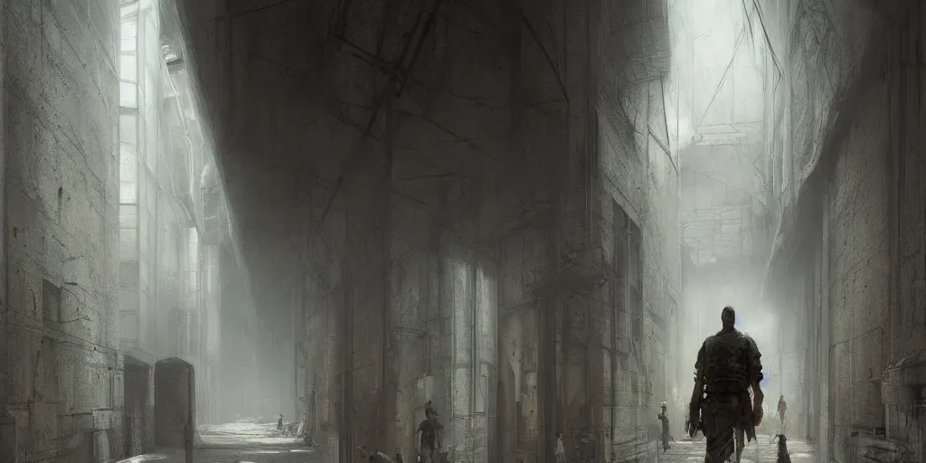 Prompt: hyper realistic concept art of an incredibly long hallway by Greg Rutkowski and Hiroshi Yoshida and Shinkai Makoto and Beksinski, future doctrine, Cinematographic Atmosphere, Octane Render, 4k