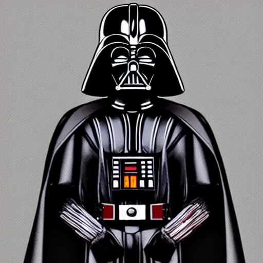 Image similar to darth vader with abs