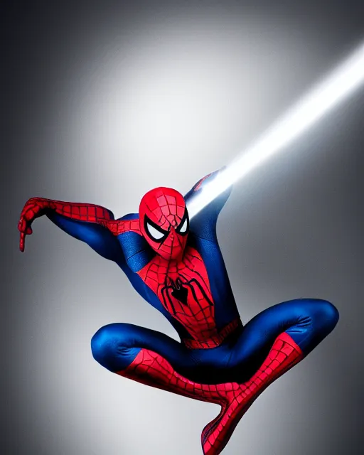 Prompt: spiderman, studio lighting