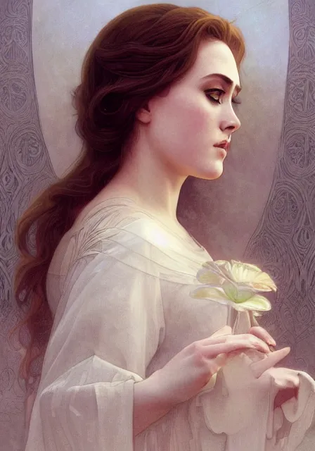 Prompt: adele, intricate, elegant, ethereal highly detailed, digital painting, artstation, concept art, smooth, sharp focus, illustration, art by artgerm and greg rutkowski and alphonse mucha and william - adolphe bouguereau