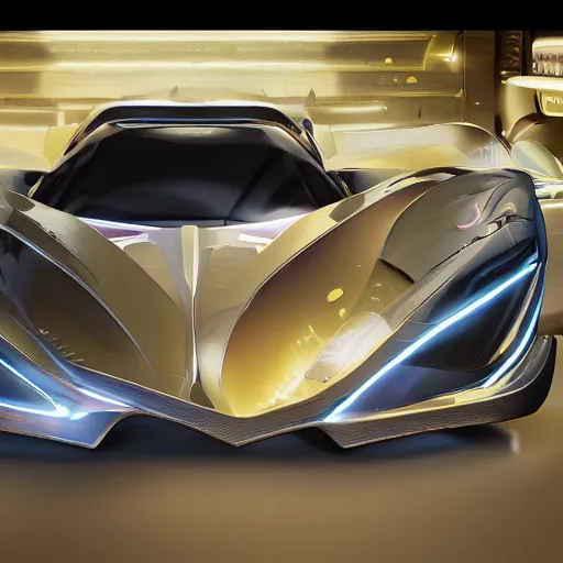 Image similar to car : motherboard forms designed by zaha hadid sci-fi futuristic ultra realistic photography, keyshot render, octane render, unreal engine 5 render, high oiled liquid glossy specularity reflections, ultra detailed, golden hour 4k, 8k, 16k in the style ofblade runner 2049 Cyberpunk 2077 ghost in the shell thor 2 marvel film : tilt shift: sharp focus