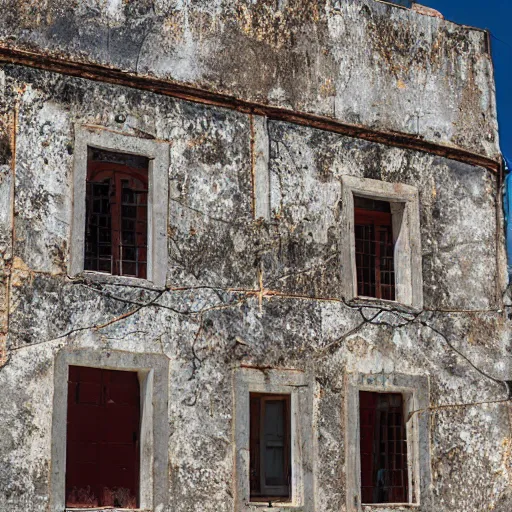 Prompt: old building in portugal