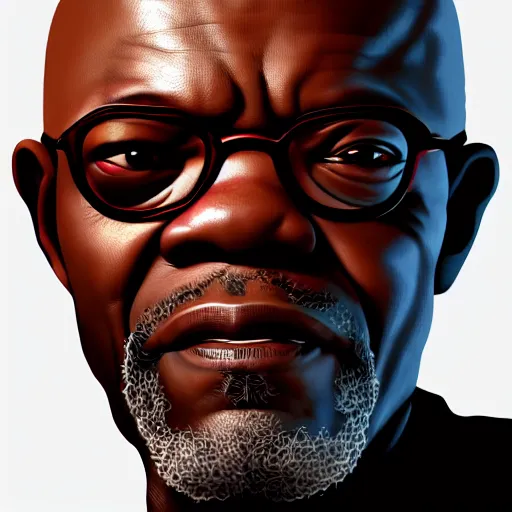 Prompt: Portrait of Samuel L. Jackson, highly detailed, artstation, trending on ArtStation, by smile _zPRO