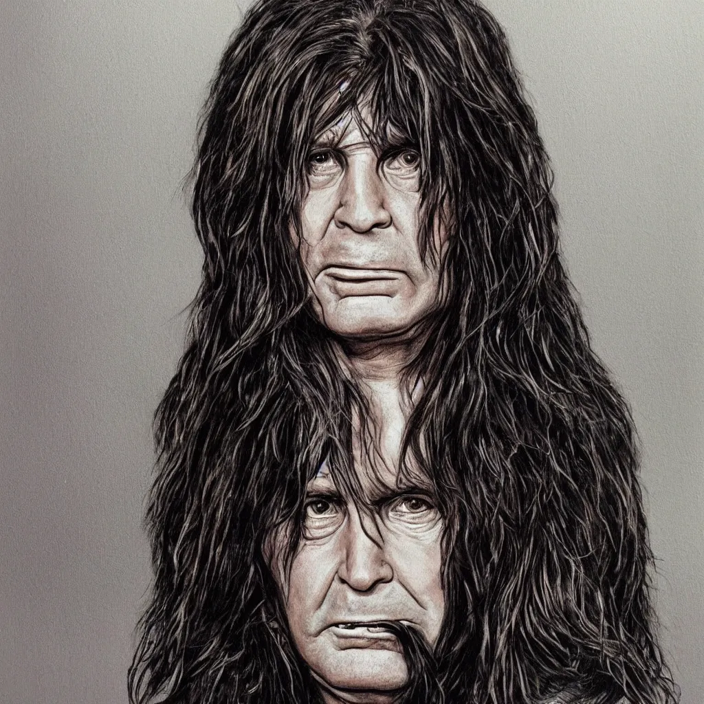 Prompt: detailed portrait of Ozzy Osbourne,