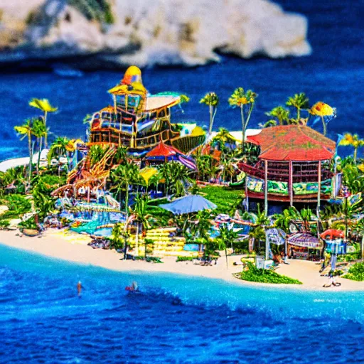 Image similar to tilt shift photo of Margaritaville