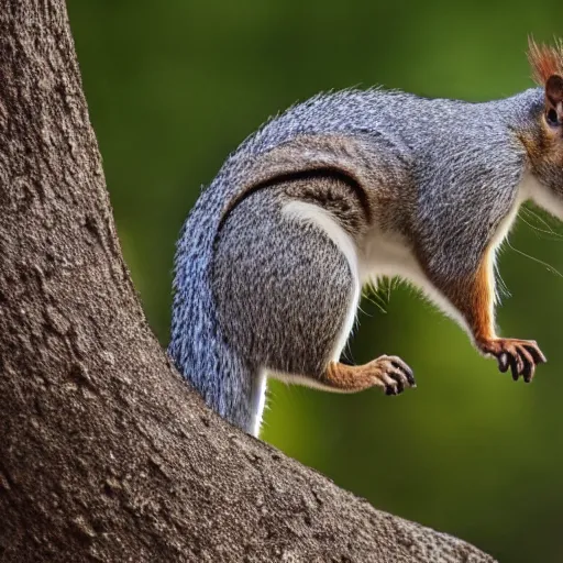 Prompt: mono chrome outline of a squirrel