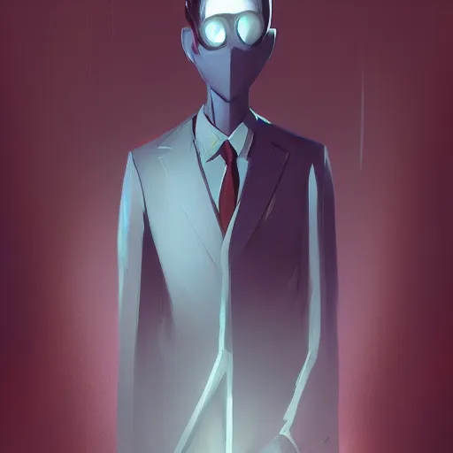 Prompt: portrait of the slenderman, mattepainting concept blizzard pixar maya engine on stylized background splash comics global illumination lighting artstation, sharp focus, lois van baarle, ilya kuvshinov, rossdraws