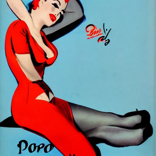 Prompt: pinup woman from 1950’s