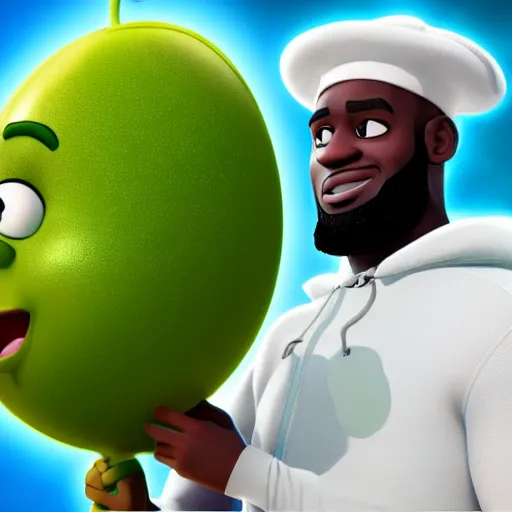 Image similar to still of lebron james as a character in veggietales, veggietales episode and style, 8 k, 4 k, high quality, hyperdetailed