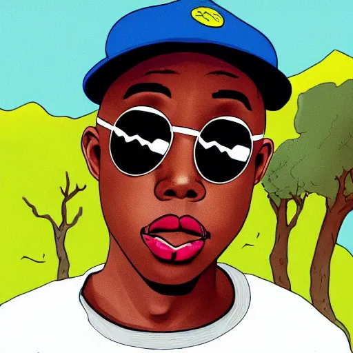 Prompt: tyler the creator in the style of family guy