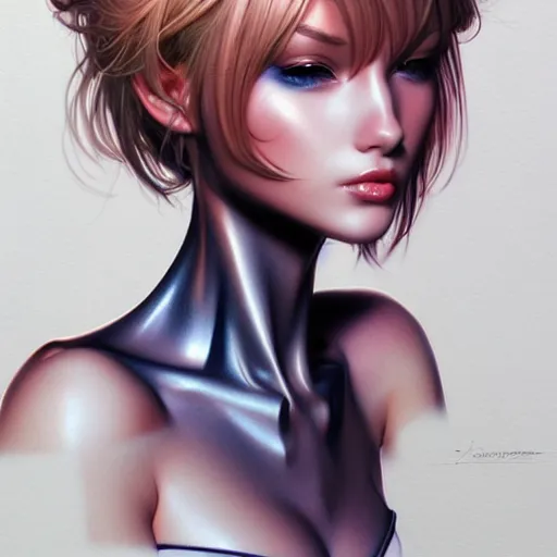 Prompt: cute girl walking with swagger, art by peter lloyd 1 9 8 0, airbrush style, art by hajime sorayama,, intricate, elegant, sharp focus, illustration, highly detailed, concept art, matte, sharp focus, illustration, highly detailed, concept art, h 6 4 0