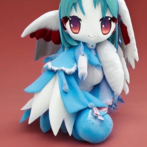 Prompt: cute fumo plush of a harpy girl from an island in the sky