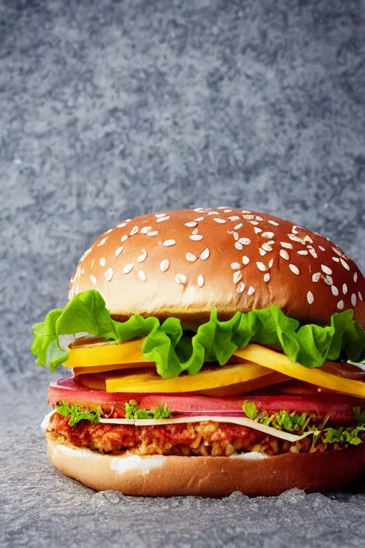 Image similar to !!! salty hamburger, commercial photography