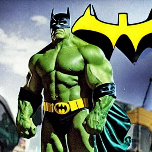 Image similar to hulk hogan as batman