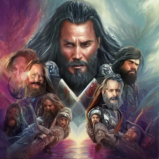 Image similar to the lord of ragnarok, artstation hall of fame gallery, editors choice, #1 digital painting of all time, most beautiful image ever created, emotionally evocative, greatest art ever made, lifetime achievement magnum opus masterpiece, the most amazing breathtaking image with the deepest message ever painted, a thing of beauty beyond imagination or words