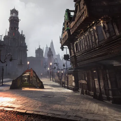 Image similar to grimdark gothic city, unreal engine, 8 k, ultra realistic, ultra detail