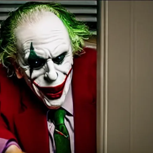 Image similar to film still of Bernie Sanders as joker in the new Joker movie