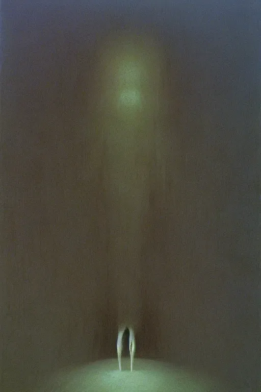 Image similar to god painting by zdzisław beksinski