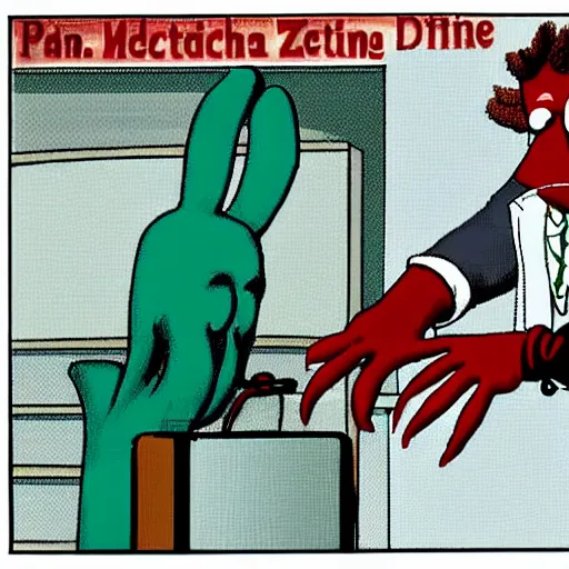 Image similar to doctor John a zoidberg juicing up his claws for a fight