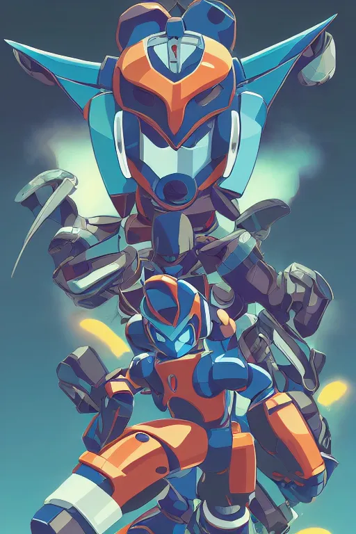 Image similar to robot ninja mask helmet megaman x zero rockman 2 0 2 2 switch game boss legacy collection fanart artsation, art gta 5 comics, behance hd by jesper ejsing, by rhads, makoto shinkai and lois van baarle, ilya kuvshinov, rossdraws global illumination ray tracing