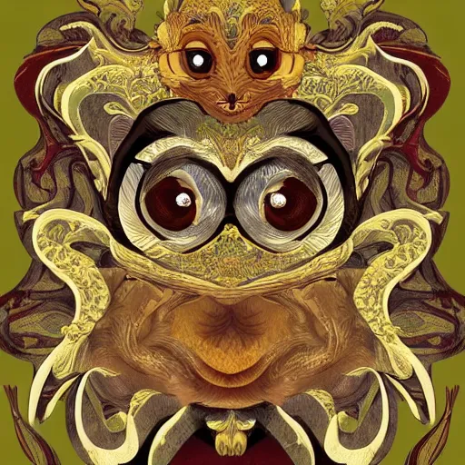 Prompt: Tarsier Baroque