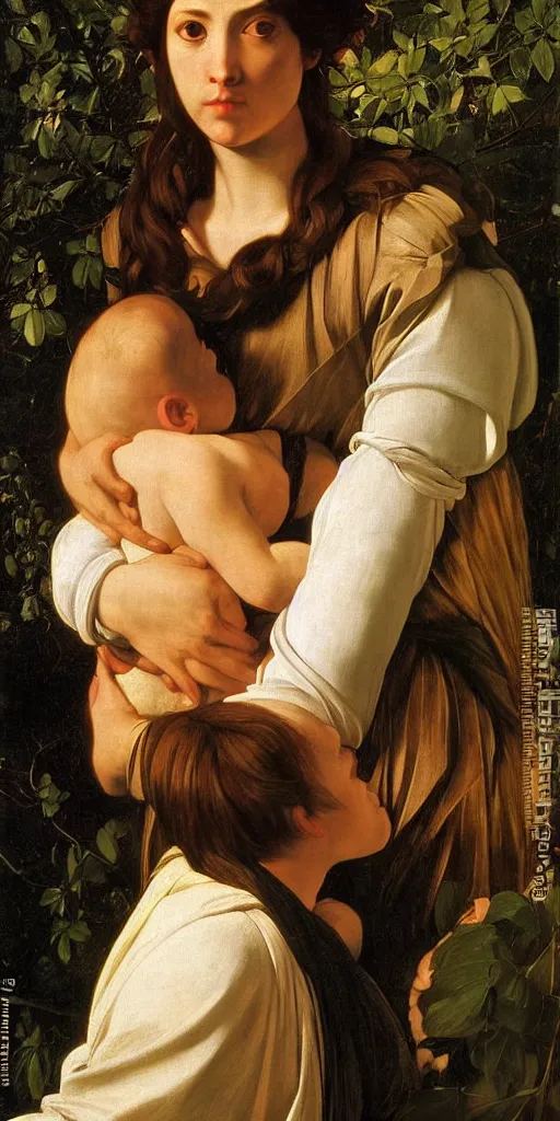 Prompt: mother nature, atmospheric light, head to toe, in the golden hour, by caravaggio, by waterhouse, detailed background