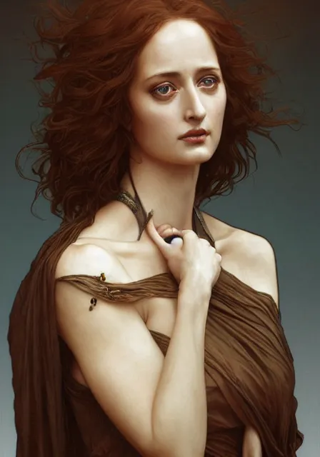 Prompt: sansa eva green mummy, intricate, elegant, highly detailed, digital painting, artstation, concept art, smooth, sharp focus, illustration, art by artgerm and greg rutkowski and alphonse mucha and william - adolphe bouguereau