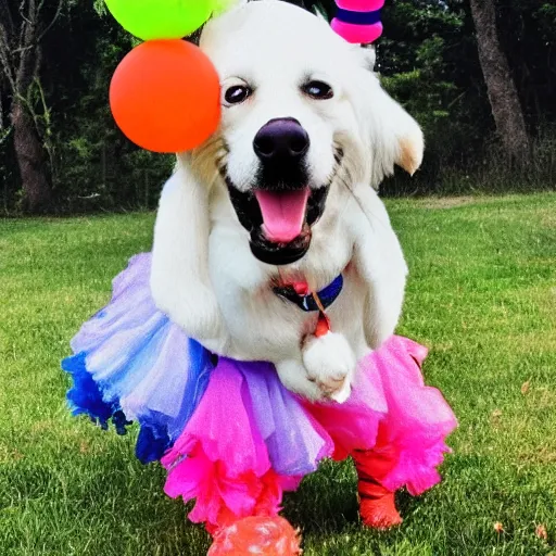 Image similar to photo of a dog clown