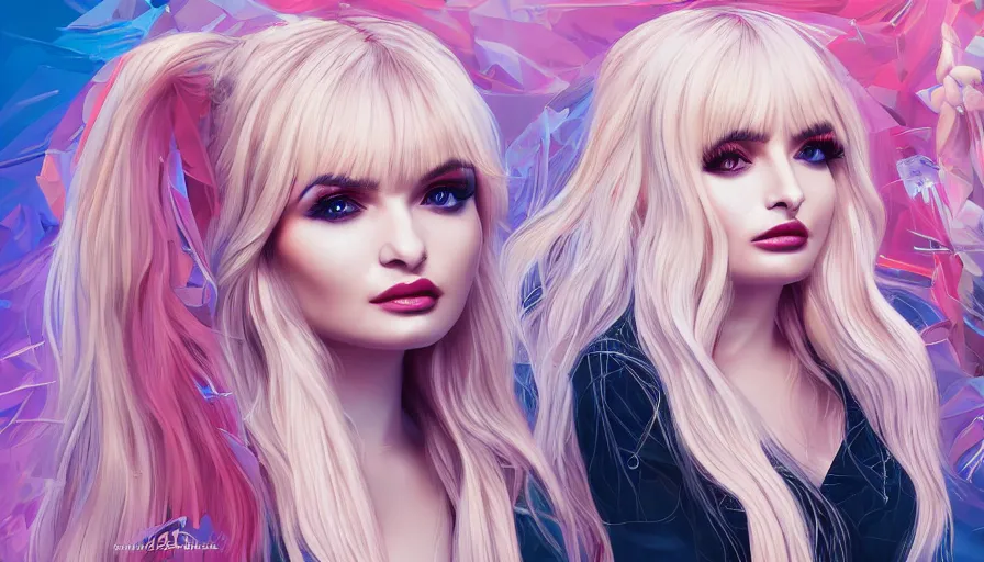 Image similar to Kim Petras in paris album cover, hyperdetailed, artstation, cgsociety, deviantart 8k