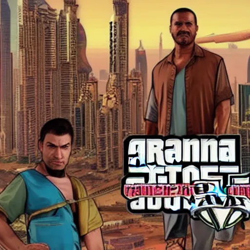 Image similar to gta : dubai, by disney