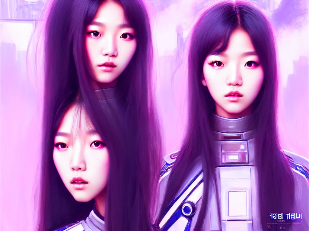 Prompt: portrait jisoo from blackpink futuristic korea police uniform girl, at future neon light rooftop, ssci - fi and fantasy, intricate and very very beautiful and elegant, highly detailed, digital painting, artstation, concept art, smooth and sharp focus, illustration, art by tan zi and ayanamikodon and alphonse mucha and wlop