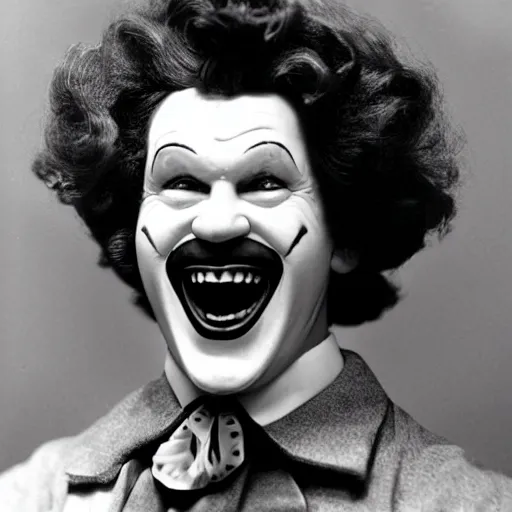 Prompt: photo of evil ronald mcdonald