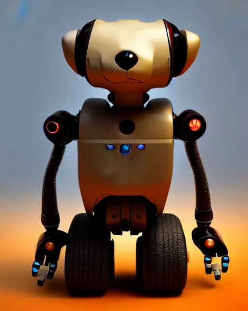 Prompt: ferret robot creature, robot zbrush ferret, artstation trending, octane render, robot animal, concept robot, robot ferret by mickael lelievre and remi cuxac