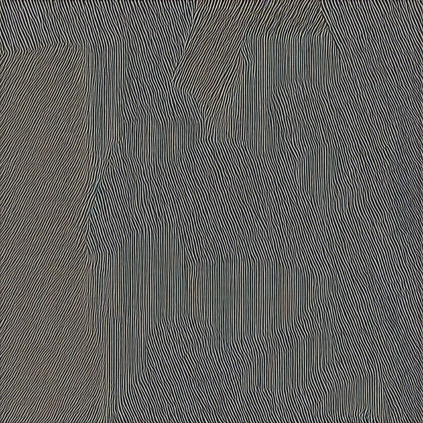 Image similar to an Autechre album cover using only straight lines and no more than 3 colors, high resolution