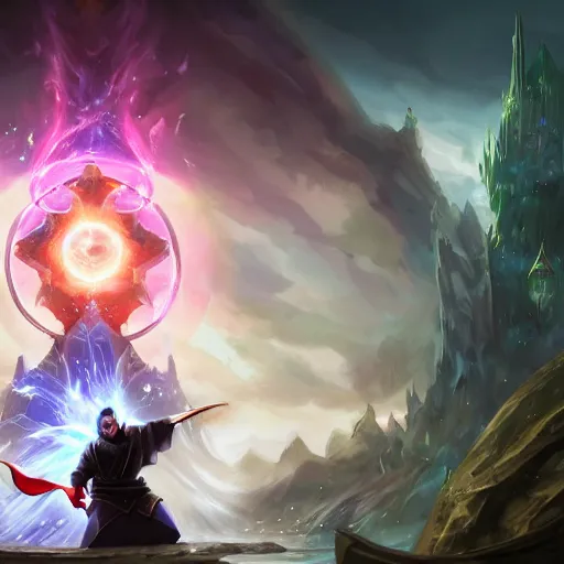 Prompt: portrait of kim - jong un as a spellcaster and mage, league of legends amazing splashscreen artwork, splash art, natural light, elegant, photorealistic facial features, intricate, fantasy, detailed face, atmospheric lighting, anamorphic lens flare, cinematic lighting, league of legends splash art, hd wallpaper, ultra high details by greg rutkowski